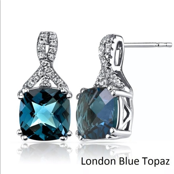 Jewelry - 18K Gold LONDON BLUE TOPAZ EARRINGS